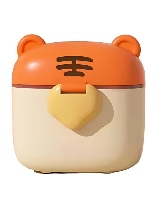 Twisoo Baby Formula Milk Powder Dispenser with Scoop, Airtight, BPA-Free, Spill-Proof, Stackable Snack Storage, Orange - Image 1