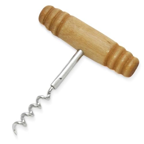 Chef Craft Select Corkscrew with Wooden Handle, 4 inch, Natural - Image 1