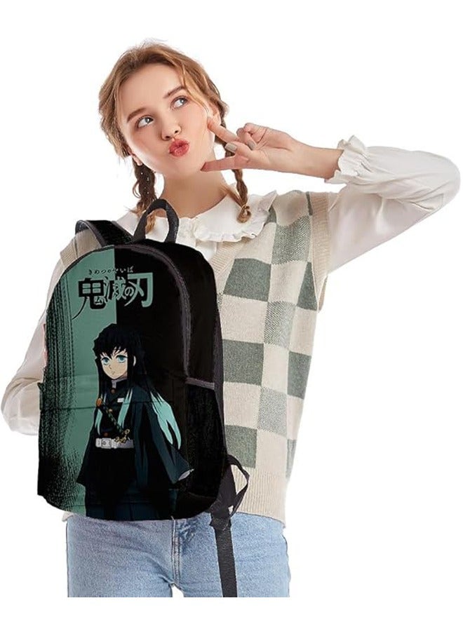 General Anime Demon Slayer Nezuko Cosplay Backpack Durability Cute Shoulder Bag Fashion Large Capacity School Bag Laptop Travel Daypack Suitable  - Image 4