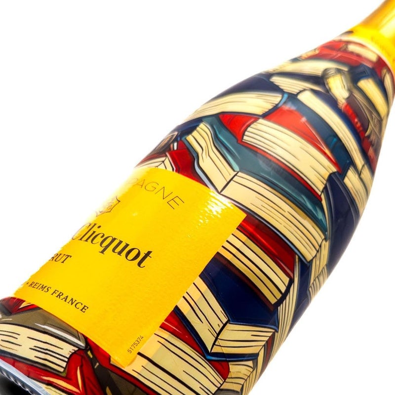 beaubottles Library Wrap for Champagne – Veuve Edition – Custom Wine Bottle Labels for Celebrations, Birthdays, Gifting – Fits 750ml Bottles – Personalized Wine Label Sleeve - Image 1