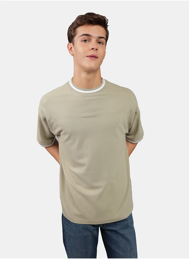 امريكان ايجل Ringer Pique Crew Neck T-Shirt