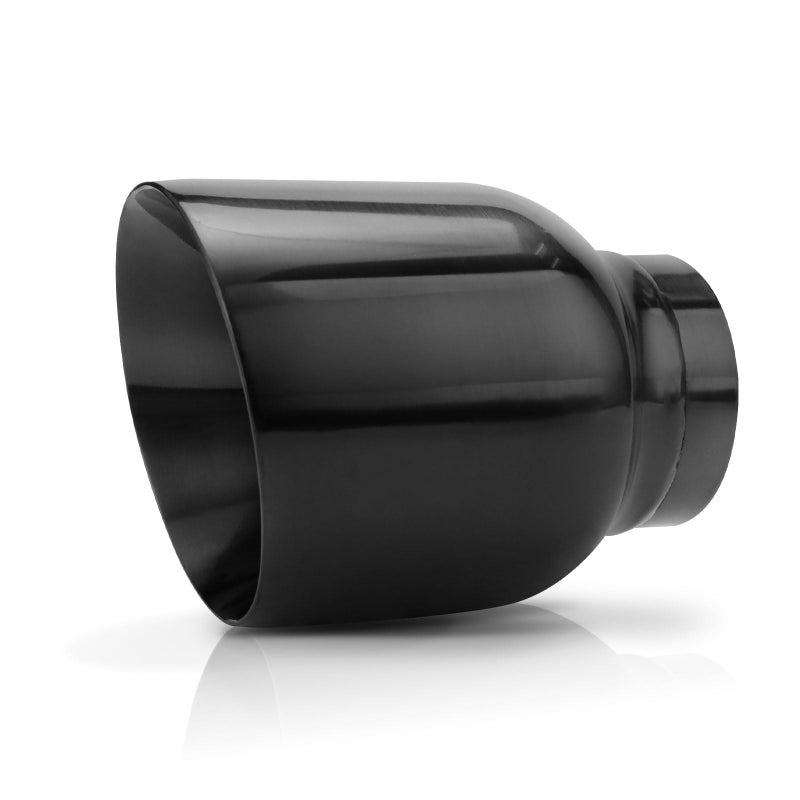 A-KARCK Exhaust Tips Black 2.5" Inlet, Muffler Tip with Never Fading and Peeling Coating, 2.5" Inlet 4" Outlet 5" Long - Image 1
