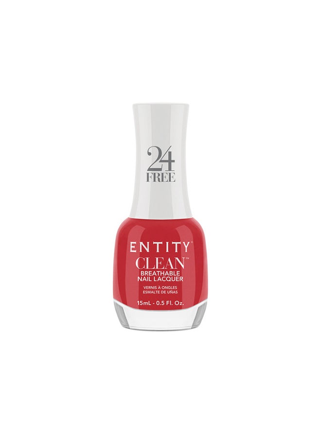 Entity Clean Breathable Nail Lacquer - Red-y For Anything 15ml - Image 1