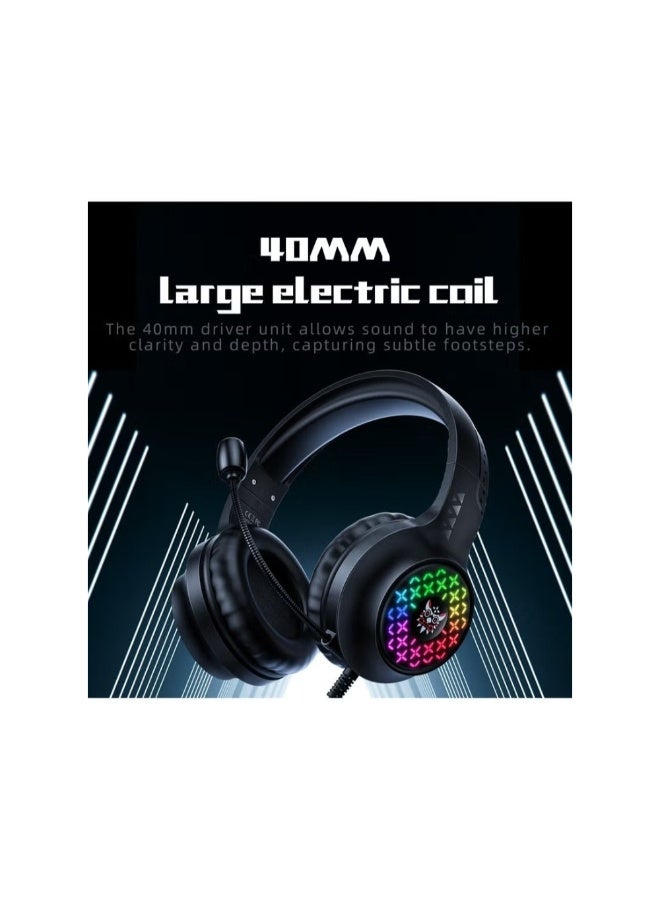 ONIKUMA TZ5006 5 in 1 Combo Gaming Set with Keyboard Mouse Headset Stand and Mousepad - Image 3