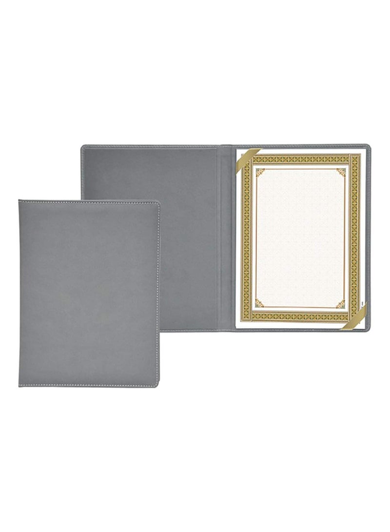 FIS مجلدات الشهادات الإيطالية من FIS PU مع شهادة A4 وعلبة هدايا - FSCLCERTPURGY