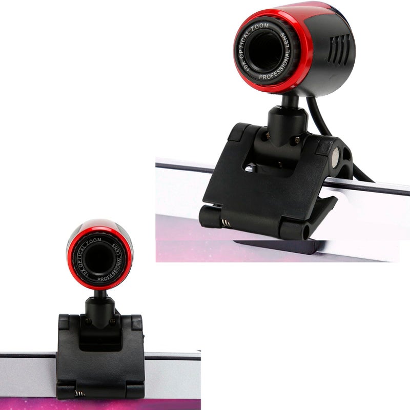 كاميرا ويب عالية الدقة USB 2.0 مع دوران 360 درجة، تركيز يدوي، موازنة بيضاء تلقائية للكمبيوتر المحمول - Image 3