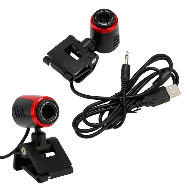 كاميرا ويب عالية الدقة USB 2.0 مع دوران 360 درجة، تركيز يدوي، موازنة بيضاء تلقائية للكمبيوتر المحمول - Image 4