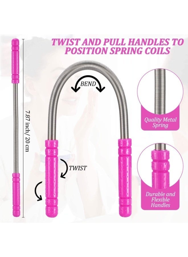 ChicAbode Manual epilator, spring facial epilator manual epilator Spring face curler threading epilator tool suitable for Facial hair removal products (2 pieces) - Image 2