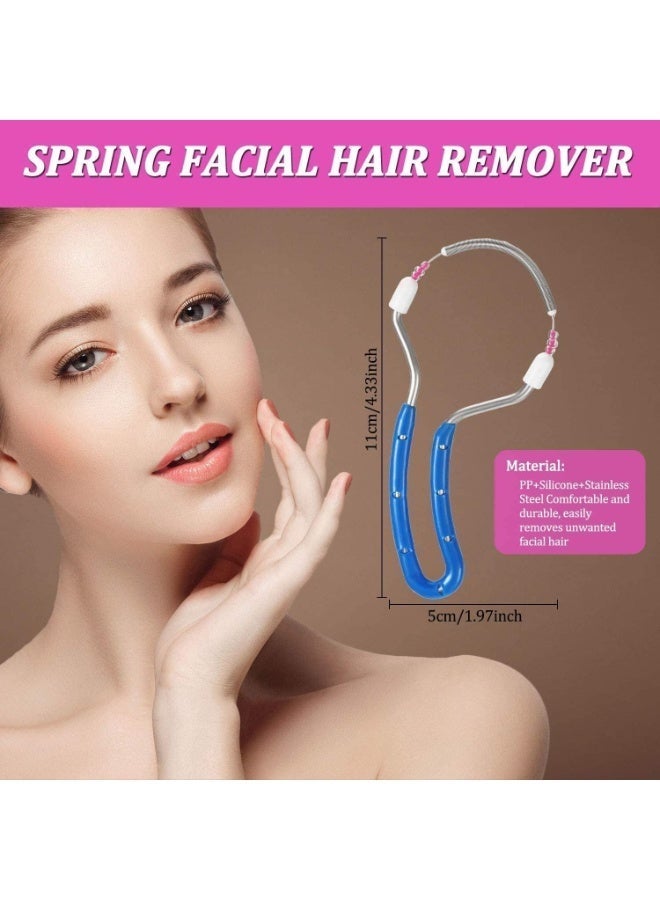 ChicAbode Manual epilator, spring facial epilator manual epilator Spring face curler threading epilator tool suitable for Facial hair removal products (2 pieces) - Image 3