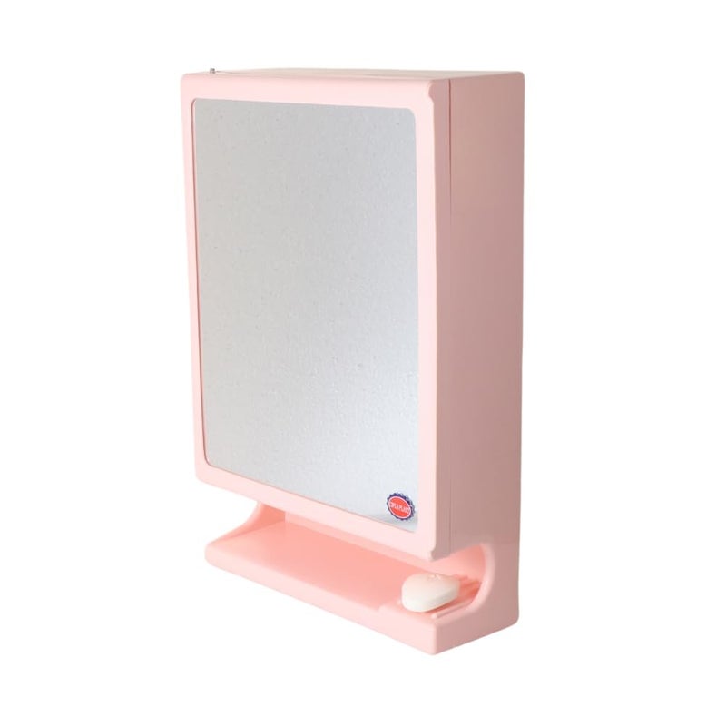 CIPLA PLAST New Look Mirror Cabinet Bathroom Mirror Cabinet Mirror Cabinett Mir for Bathroom Storage Cabinet Bathroom Hardware Accessories Pink