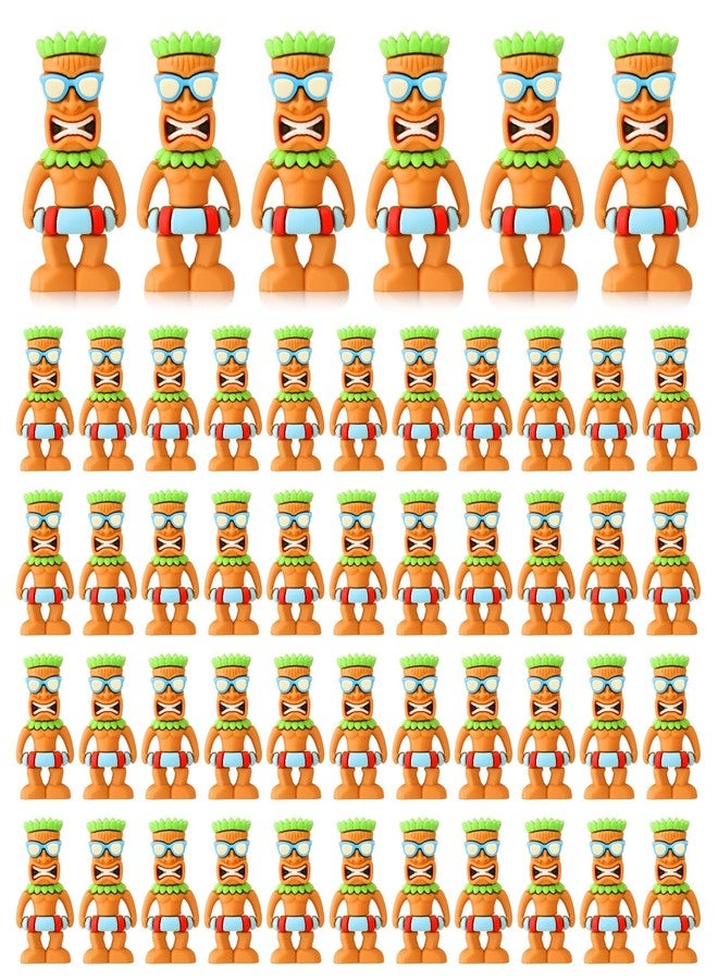 Qunclay 50 Pcs Mini Tiki Statue Figurines Hawaiian Tiki Bar Party Decorations 1.69 Inch Summer Figurines Table Centerpieces for Hawaii Luau Aloha Party Gifts - Image 1