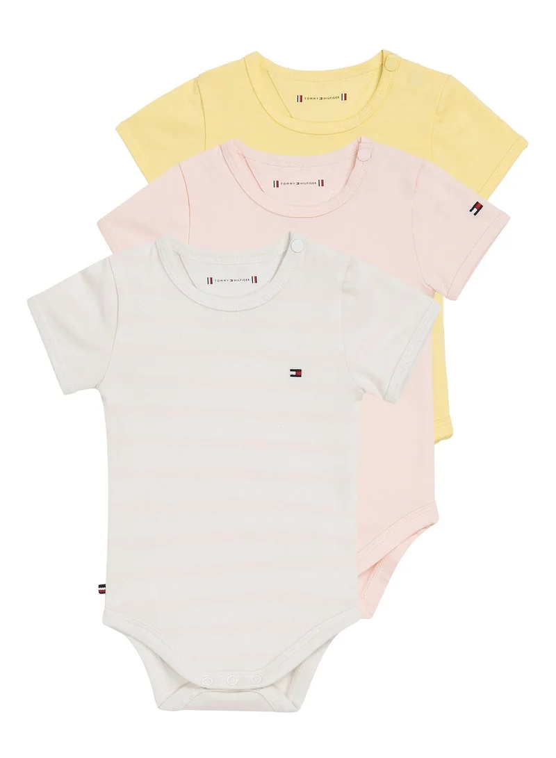 TOMMY HILFIGER Infant 3 Pack Assorted Bodysuits