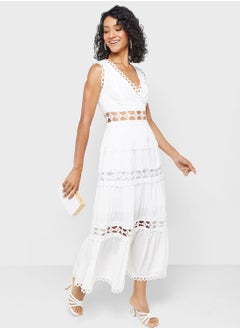 ELLA Lace Insert Dress  - Image 4