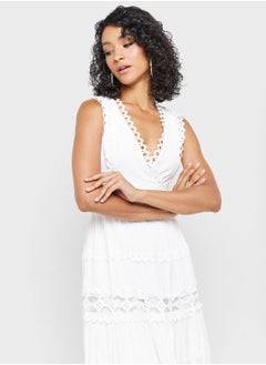 ELLA Lace Insert Dress  - Image 3