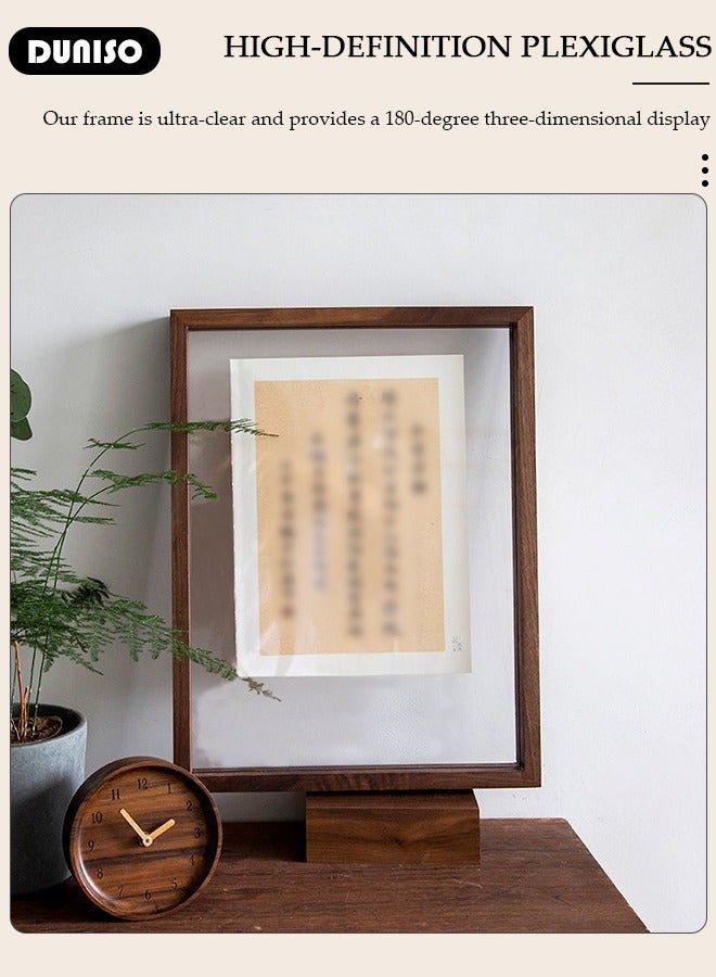 DUNISO 3D Shadow Box, DIY Wedding Memory Dried Flower Shadow Box Picture Frame Display Box for Tabletop Wooden Deep Box  Medals, Flowers, Memorabilia, Photo - Image 5