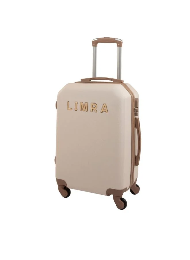 LIMRA Luggage set 6 pieces travel Bags with a distinctive design from limra beige/gold