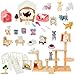 Beupy Cat Figures Playset Toy 40 Pack Pet Pretend Play Toys Realistic Cat Figurines Toys Plastic Cat Care Role Play Educational Learning Playset Home Party Supplies Cake Toppers cat - Image 2