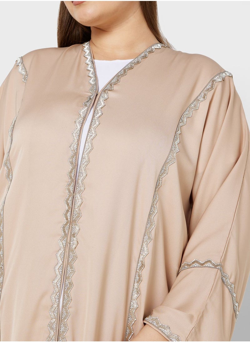 Khizana - Embellished Detail Abaya With Sheila - Image 1