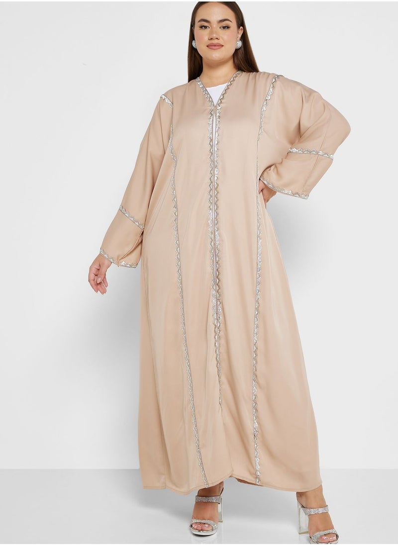 Khizana - Embellished Detail Abaya With Sheila - Image 1