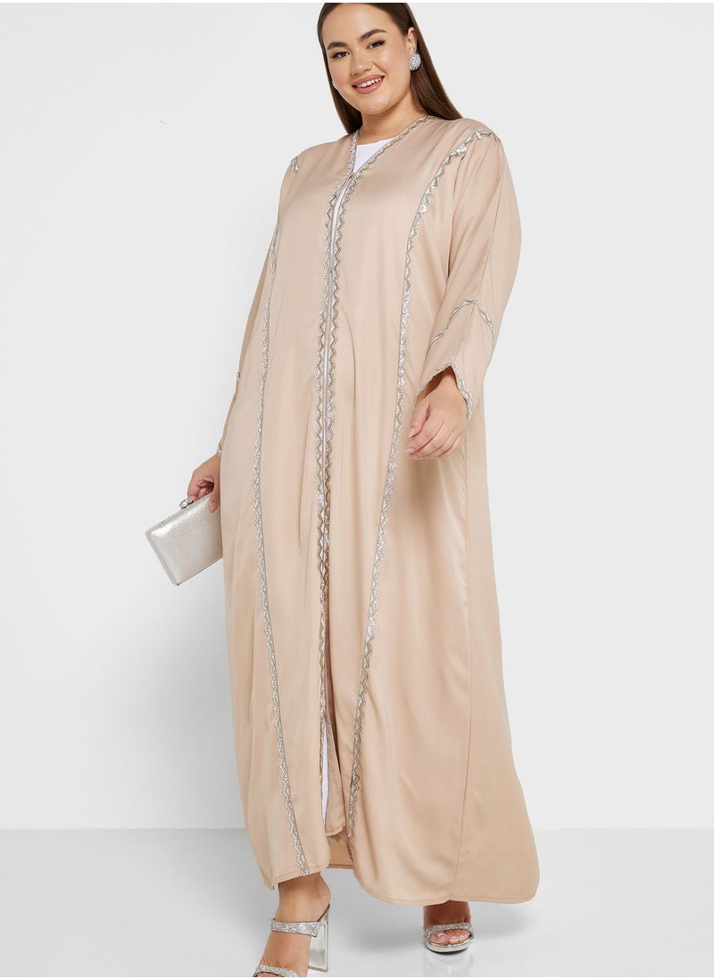 Khizana - Embellished Detail Abaya With Sheila - Image 1