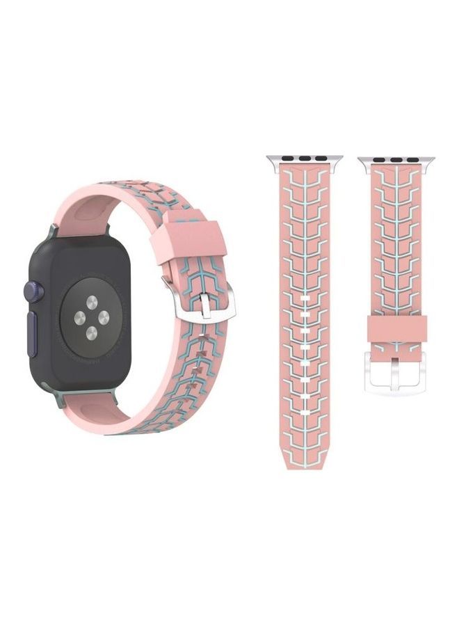 NIBEMINENT Replacement Watchband for Apple Watch Series 3/2/1 42mm Pink - Image 1