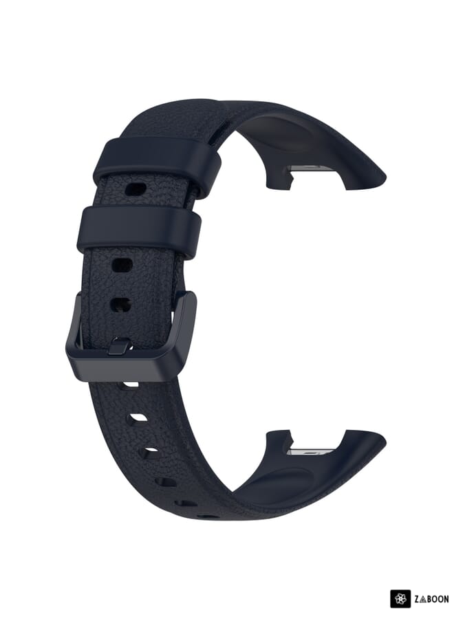 Watch Band For Xiaomi Mi Band 7 Pro Litchi Texture Leather  - Image 2