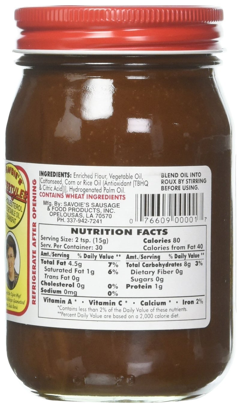 SAVOIE'S® Old Fashioned Dark Roux (16 oz) - Image 2