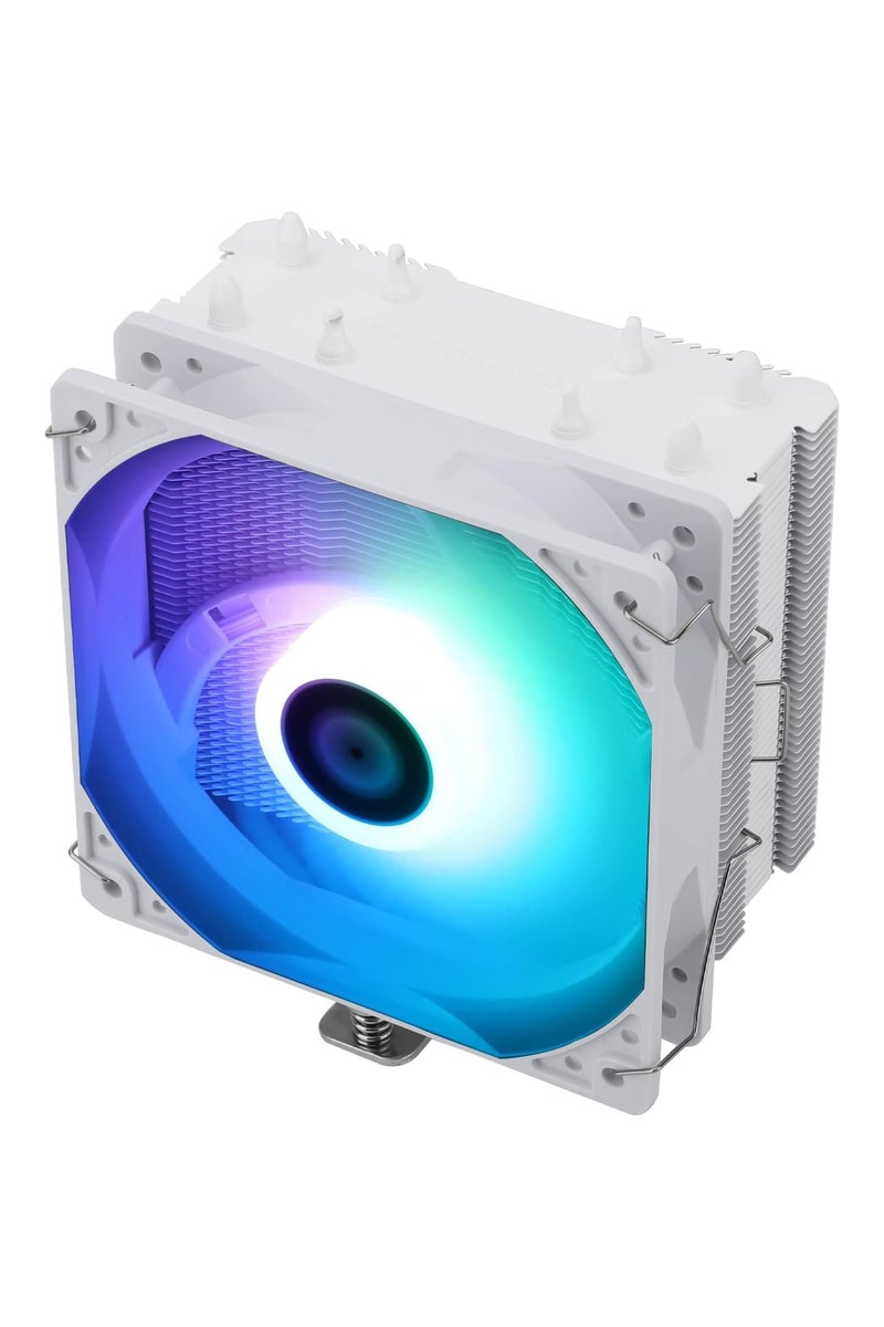 ثيرمالرايت مبرد هواء وحدة المعالجة المركزية Thermalright AssassinX120 SE ARGB أبيض، AX120 SE ARGB، 4 أنابيب حرارية، مروحة وحدة المعالجة المركزية TL-C12CW-S PWM هادئة مع محمل S-FDB، متوافق مع AMD AM4/AM5/Intel 1700/1150/1151/1200/1851 - Image 1
