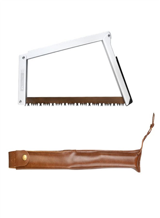 Folding Hand Saw with Storage Pouch for Fast Wood Tree Cutting Shark teeth Straight Saw Emergency Survival Backpacking Gear for Camping Backpacking Hiking Hunting - Image 2