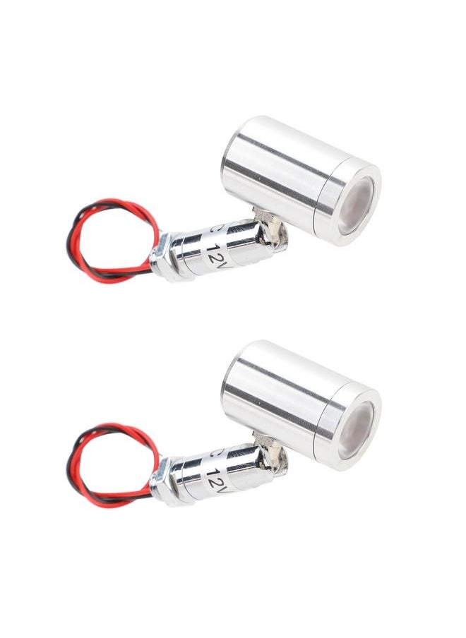 NIBEMINENT - 2 Pcs Mini LED Spotlight DC12V 1W 30° Angle Indoor Accent Up Lights Jewellery Showcase Spot Light for KTV Cabinet Bookshelf Hallway Natural Light - Image 1