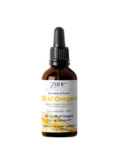 Zane HELLAS Probably the best oregano oil products in the world Zane Hellas 190 Mg Oregano Oil-164 Mg Carvacrol Per Serving-4 Drops Daily. 100% Greek Undiluted Oil Of Oregano. 86%-90% Min Carvacrol. Probably The Best Oregano Oil In The World. 2 Fl. Oz.- 60Ml  - Image 2