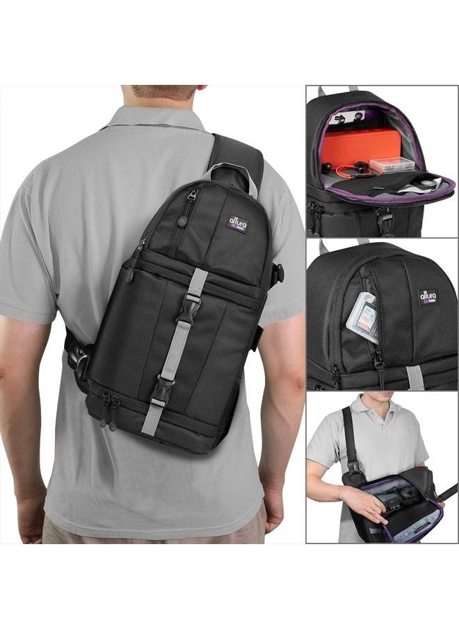 Altura Photo - Camera Sling Bag DSLR - Camera Backpack for Canon, Nikon, Sony & GoPro Bag - Crossbody Camera Bag for Photographers - Camera Accessories - Image 1