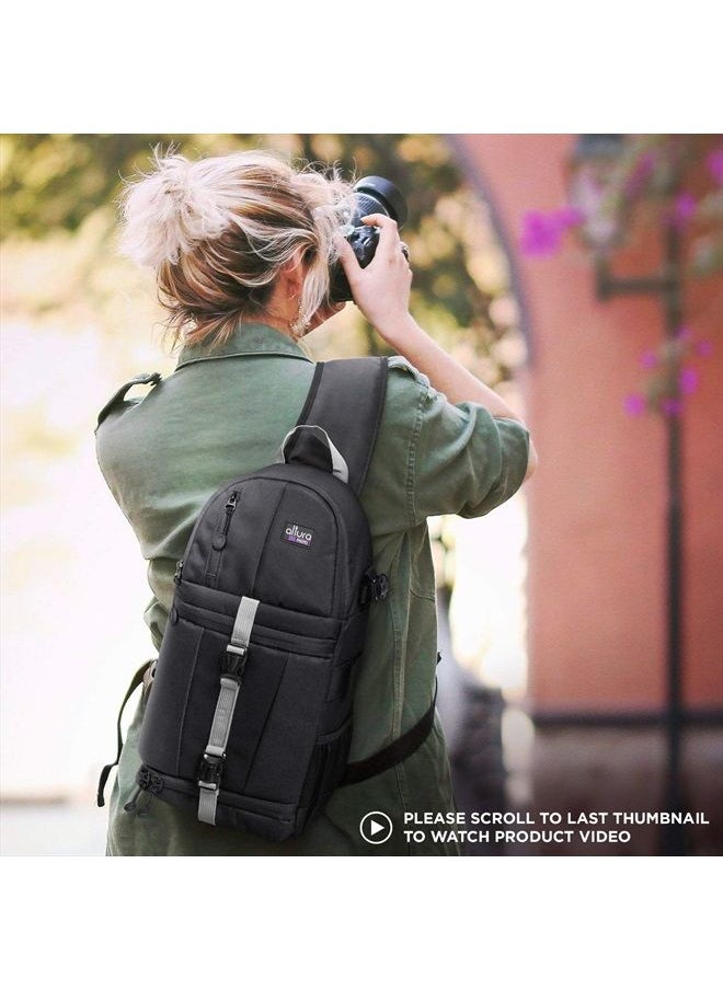 Altura Photo - Camera Sling Bag DSLR - Camera Backpack for Canon, Nikon, Sony & GoPro Bag - Crossbody Camera Bag for Photographers - Camera Accessories - Image 1