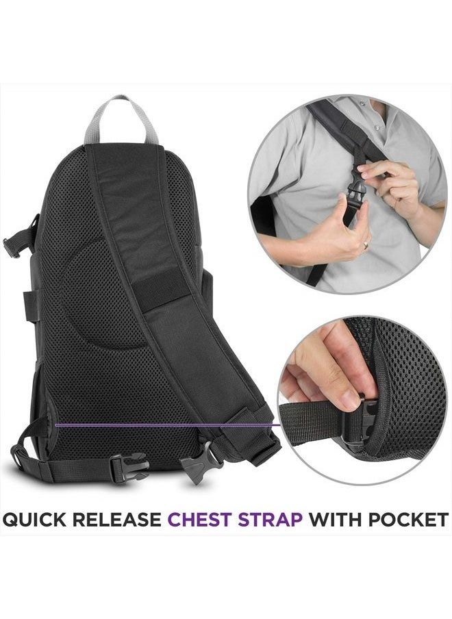 Altura Photo - Camera Sling Bag DSLR - Camera Backpack for Canon, Nikon, Sony & GoPro Bag - Crossbody Camera Bag for Photographers - Camera Accessories - Image 1