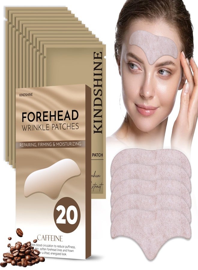 kindshine 20PCS Forehead Wrinkle Patches, Forehead Face Masks, Anti Wrinkle Facial Patches with Hyaluronic Acid & Collagen, Overnight Forehead Patches for Wrinkles - Image 1