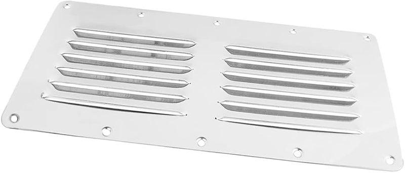 316 Stainless Steel Rectangular Louvered Air Vent Grill Marine Boat Replacement Ventilation Grille - Image 5