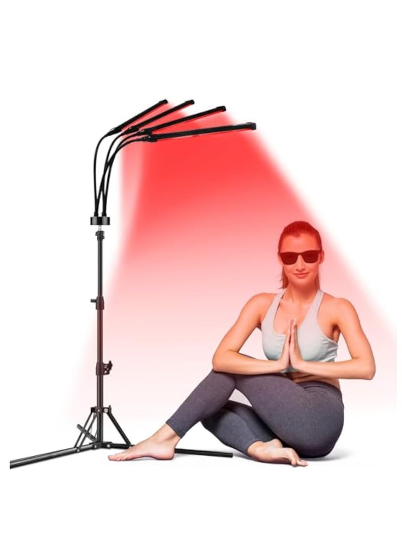 Generic Red Light Therapy, LED Red Light Therapy Device, 660nm u0026 850nm Infrared Light Therapy, with 360° Twistable Gooseneck, Adjustable Stand Red Light Lamp for Body, Face, Neck, Shoulder  - Image 1