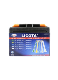 5 Pieces 1/2 Inch. Impact Torque Extension Bar Aeb Tk02