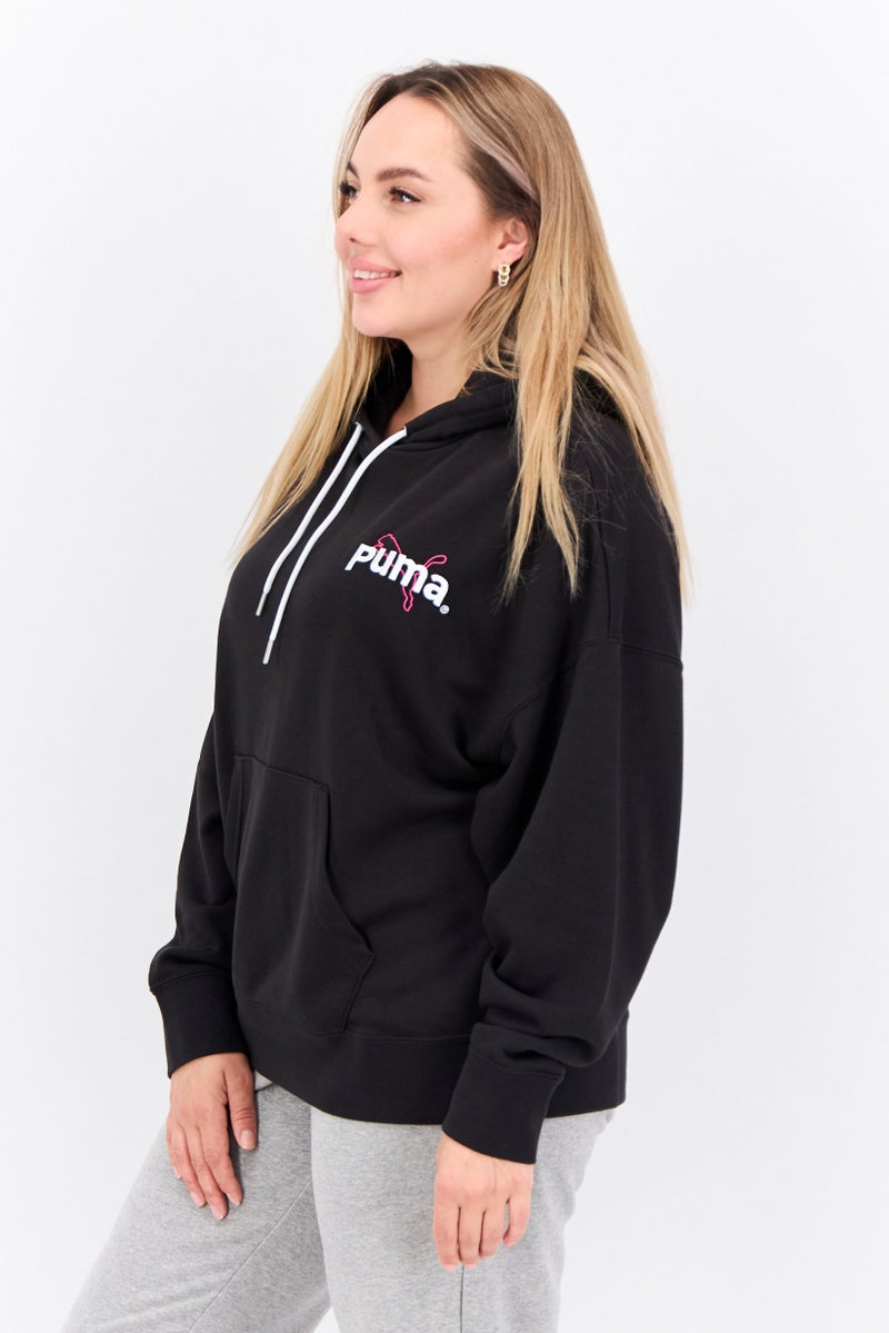 PUMA Women Sportswear Fit Long Sleeve Outdoor Hooded Sweatshirt, Black - Image 3