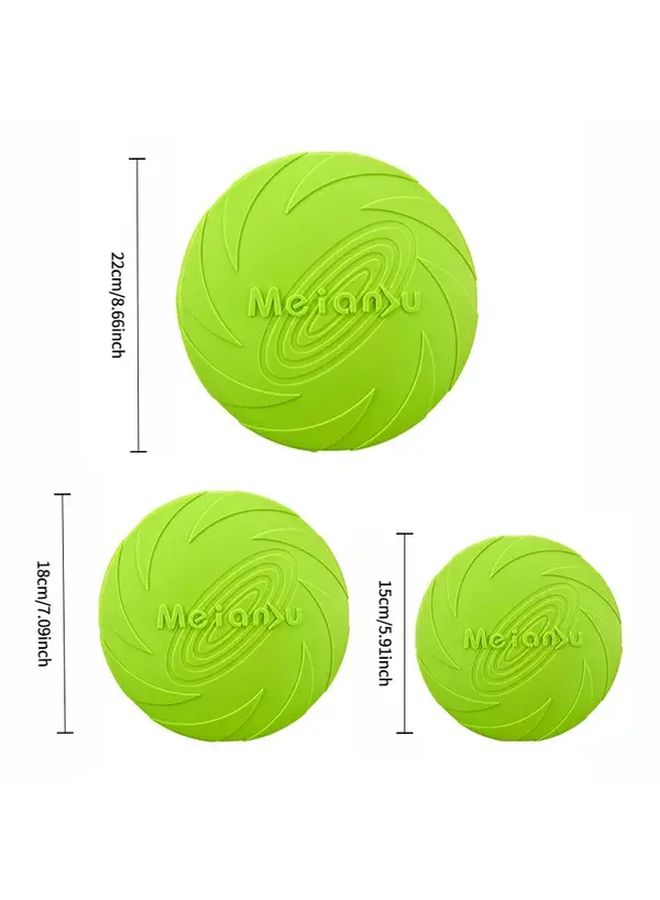 Durable Orange Green Purple Red Flying Disc Dog Toy 8.66 Inch Multipurpose Interactive Outdoor Chew Play - Image 4
