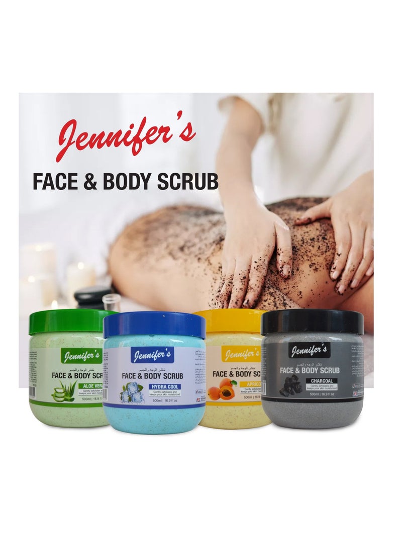 Jennifer's Jennifer's Face and Body Scrub Aloe Vera 500ml -Hydrating Exfoliating Skincare with Natural Aloe Vera Extracts  - Image 5
