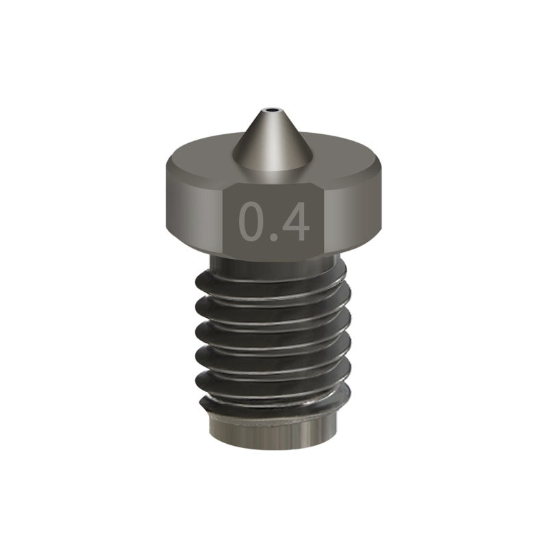 3D Printer Extruder Nozzle 0.4mm Hardened Steel 50 Overall Hardness - Leak-proof Tight Joints Smooth Wire Delivery Nozzle for 1.75mm 3D Printer Users - Image 1