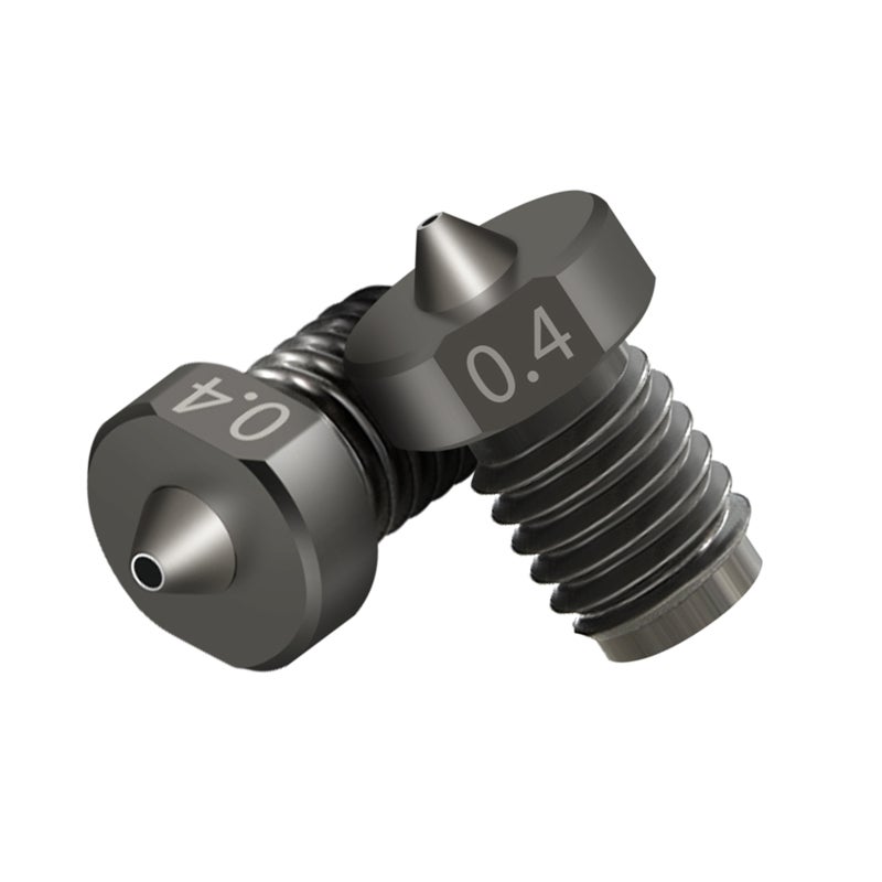 3D Printer Extruder Nozzle 0.4mm Hardened Steel 50 Overall Hardness - Leak-proof Tight Joints Smooth Wire Delivery Nozzle for 1.75mm 3D Printer Users - Image 4