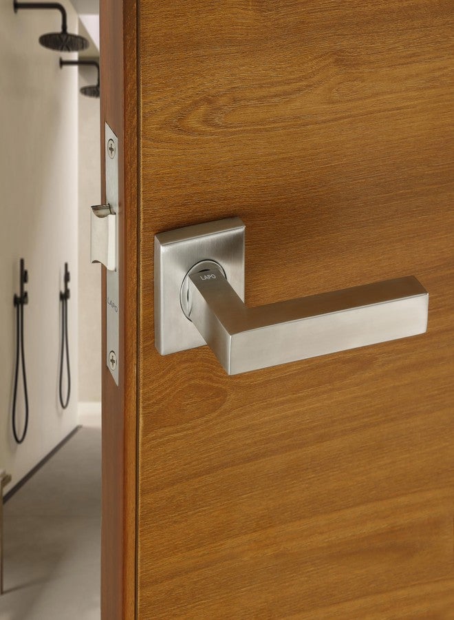LAPO Heavy Duty Door Locks for Bathroom, Door Lock Without Key for Balcony, Door Handlesets Without Key for Storeroom, Handle Lock for Pooja Ghar, Balcony | Matt Finish | 3 Years Warranty CMH-28T - Image 2