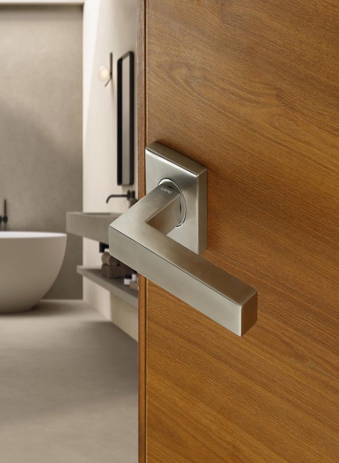 LAPO Heavy Duty Door Locks for Bathroom, Door Lock Without Key for Balcony, Door Handlesets Without Key for Storeroom, Handle Lock for Pooja Ghar, Balcony | Matt Finish | 3 Years Warranty CMH-28T - Image 4