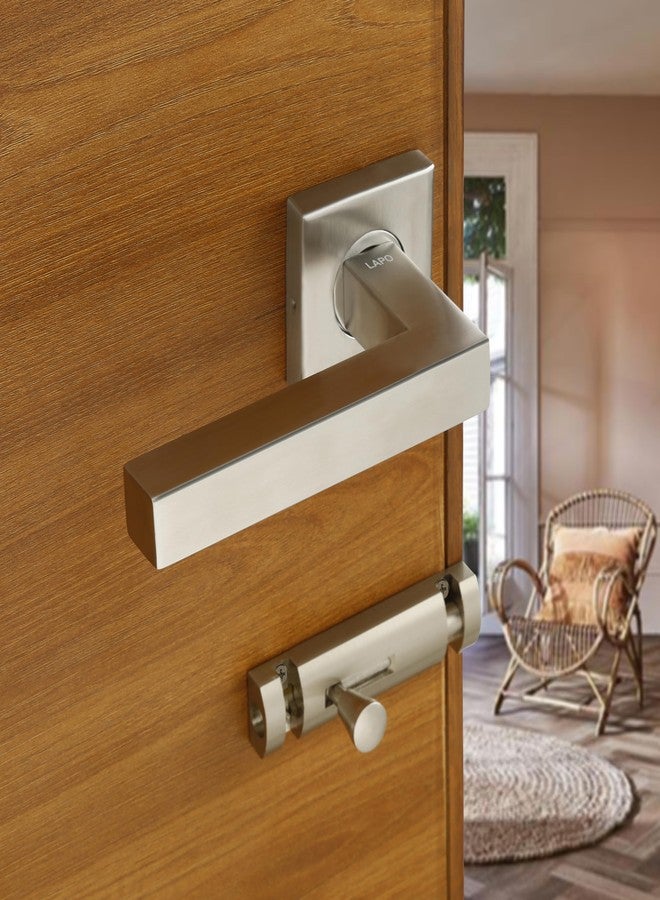 LAPO Heavy Duty Door Locks for Bathroom, Door Lock Without Key for Balcony, Door Handlesets Without Key for Storeroom, Handle Lock for Pooja Ghar, Balcony | Matt Finish | 3 Years Warranty CMH-28T - Image 3