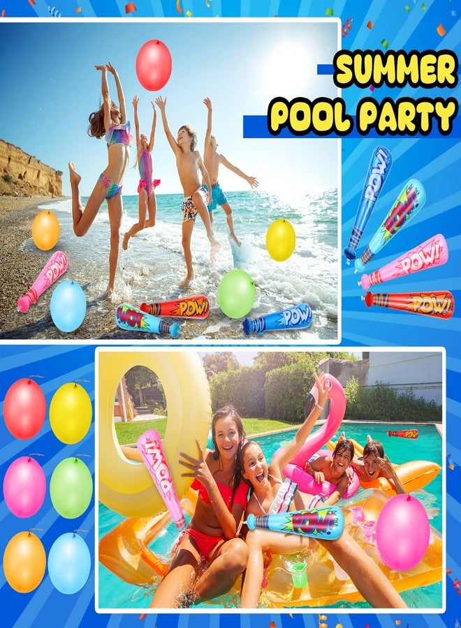 Seematn 32 Pcs Pow Inflatable Baseball Bats and Punch Balloons 18 Inch Inflatable Bat Toy Carnival Prizes Goodie Bag Stuffers for Boys Birthday Games Party Favors - Image 5