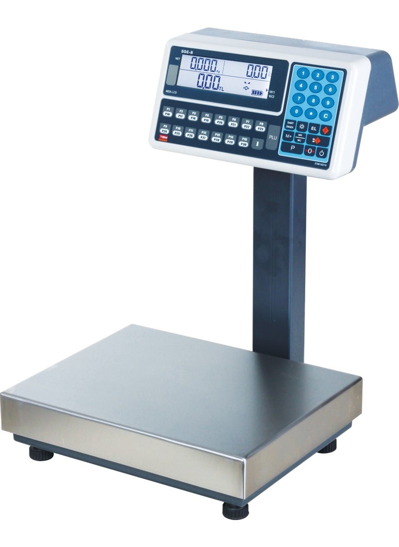 Tem - Jul 28X35 Stainless Scale with Scale Calculating Amount 60 kg - Image 1