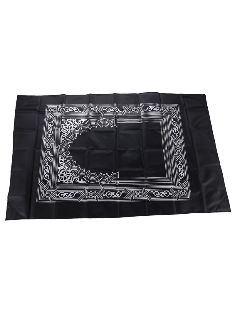 general 2 Pieces Prayer Blanket With Compass Folding Blanket Lightweight Travel Portable Windproof Mouth Bag - Image 5