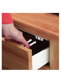 Clippasafe Self-Adhesive Cupboard & Drawer Locks White Pack Of 2  - Image 2